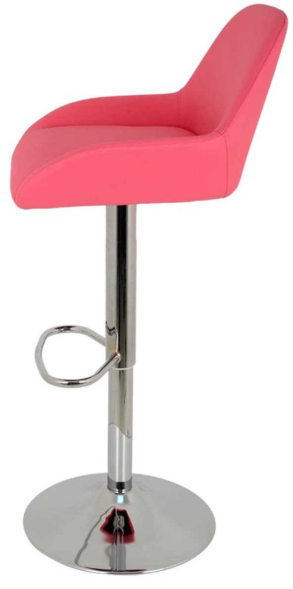 Bürocci Texas Bar Taburesi - Pembe Deri - 9506S0120 - Resim 4