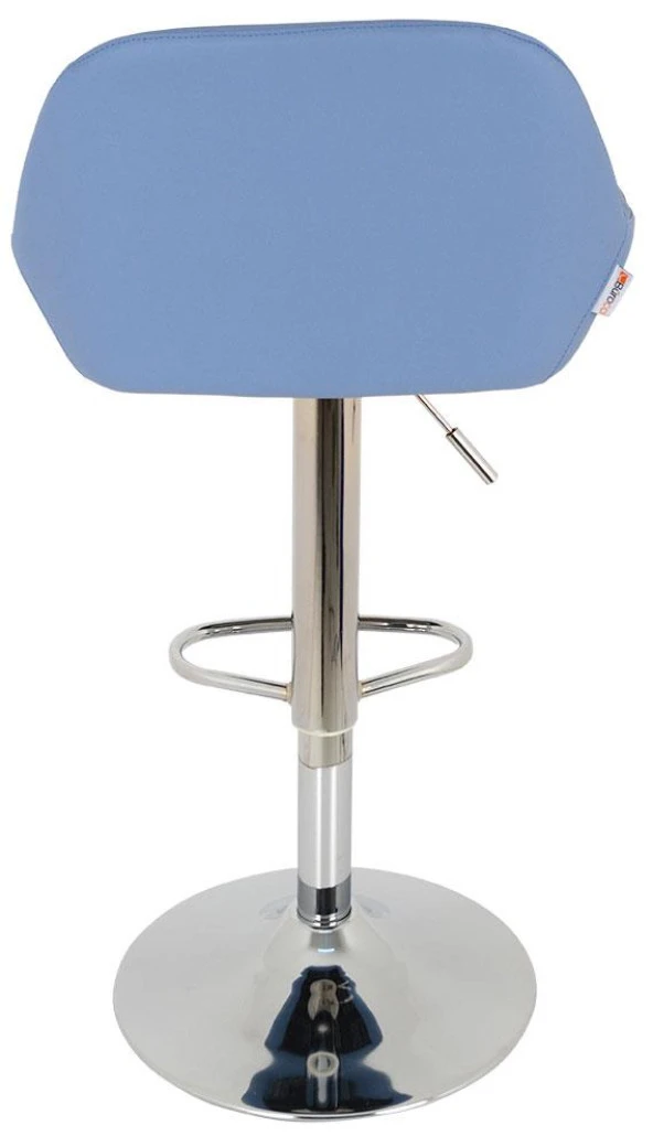 Bürocci Texas Bar Taburesi - Mavi Deri - 9506S0119 - Resim 6
