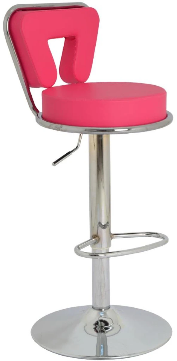 Bürocci Virago Bar Sandalyesi - Pembe Deri - 9540S0120 ürün görseli 1