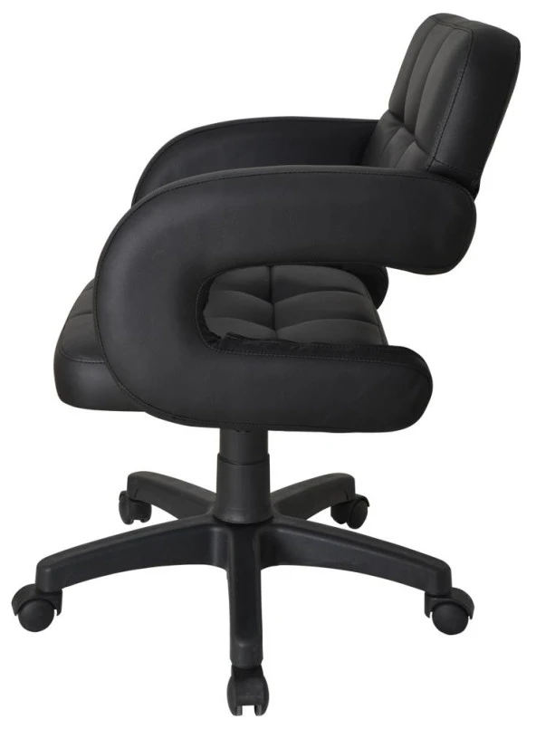 Bürocci Cappa Çalışma Koltuğu-Siyah-9595B0101 - Resim 4