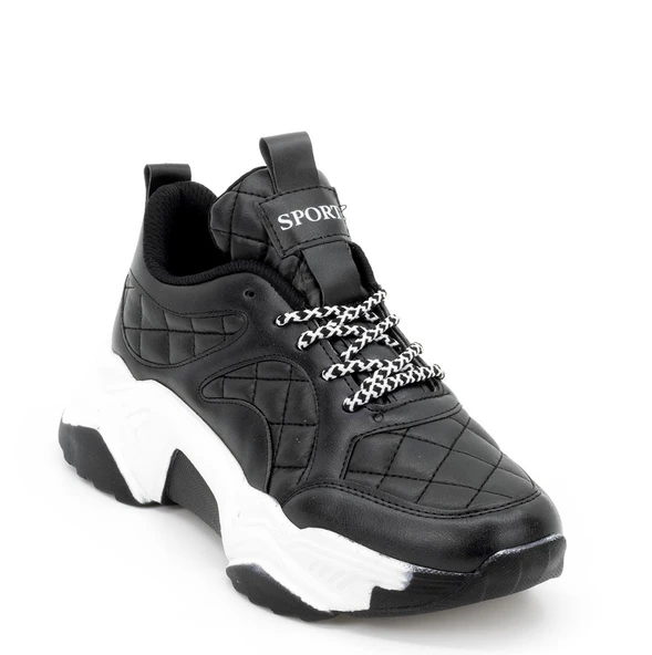 Kadın Kapitone Detaylı Sneakers - Resim 11