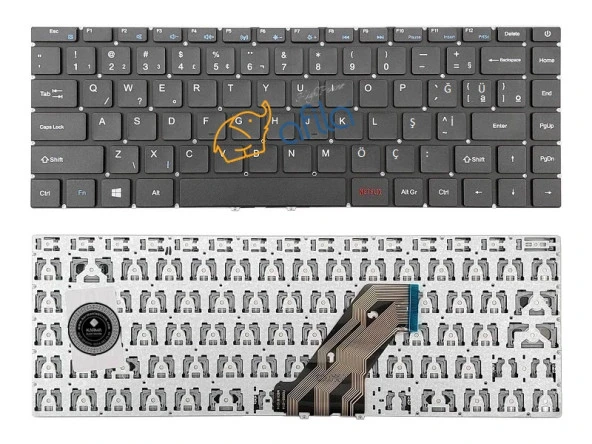 Hometech Alfa 300i Notebook Klavyesi - Siyah TR / KL1114 ürün görseli 1
