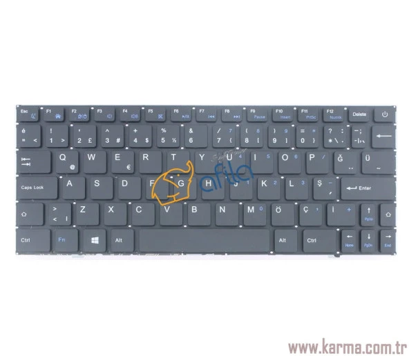 Hometech Alfa 110A Uyumlu Notebook Klavyesi - Siyah - TR ürün görseli 1