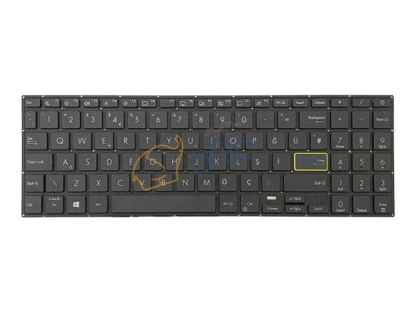 Asus X513E, S533E Notebook Klavyesi - Siyah - TR ürün görseli 1