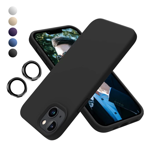 iPhone 15 Kılıf Kamera Lensli Lansman Silikon Kapak ürün görseli 1