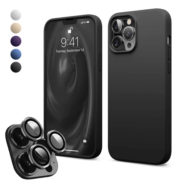 iPhone 15 Pro Kılıf Kamera Lensli Lansman Silikon Kapak ürün görseli 1