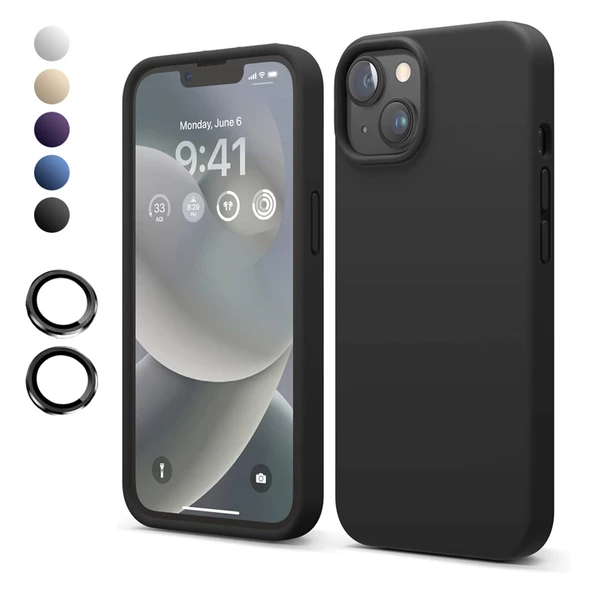 iPhone 14 Kılıf Kamera Lensli Lansman Silikon Kapak ürün görseli 1