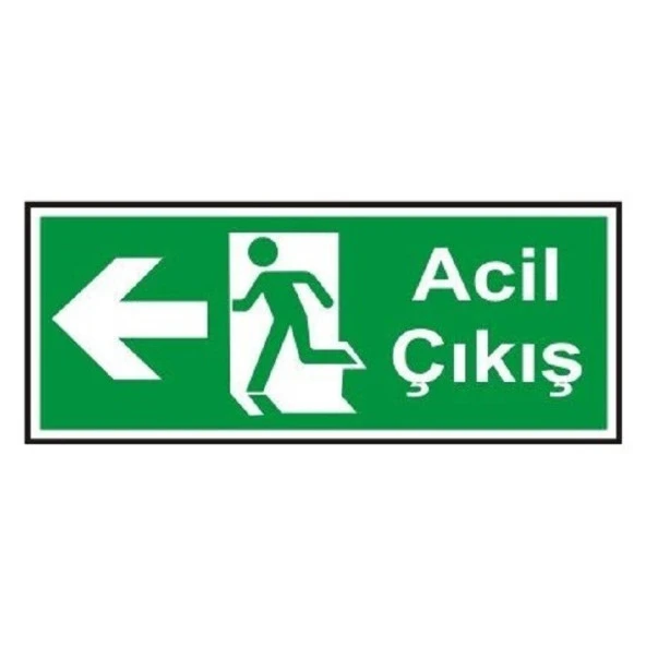 Acil Çıkış Levhası- Sol Yön ürün görseli 1