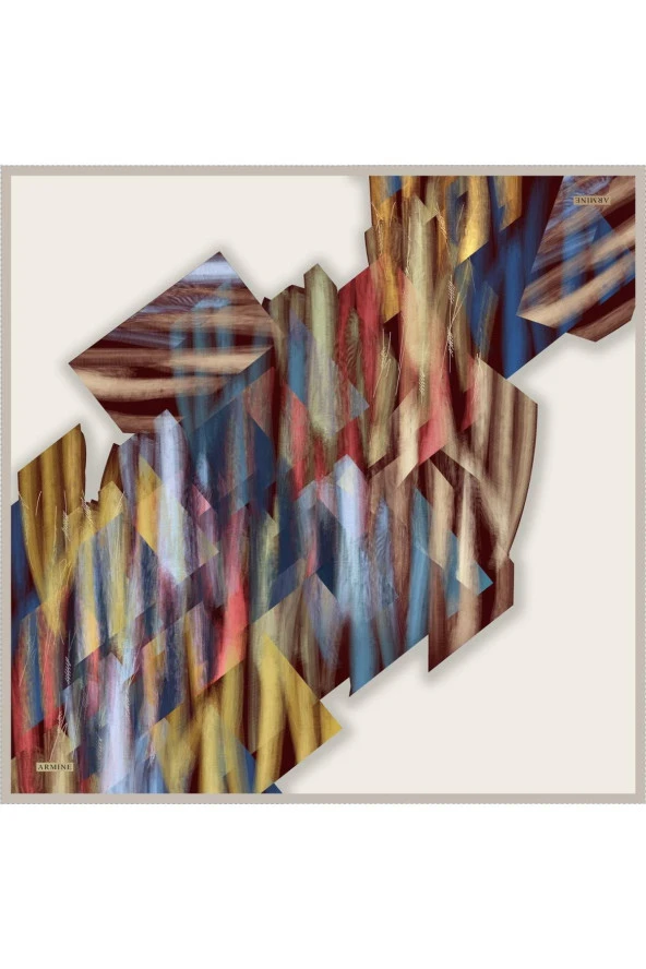 Armine 90*90 İpek Eşarp 8339d ürün görseli 1