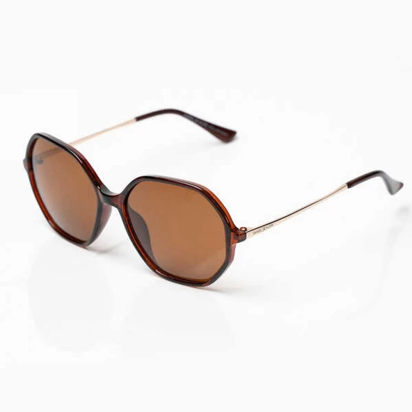 Daniel Klein DK4251-3 Kahverengi Polarize Camlı Kadın Güneş Gözlüğü ürün görseli 1