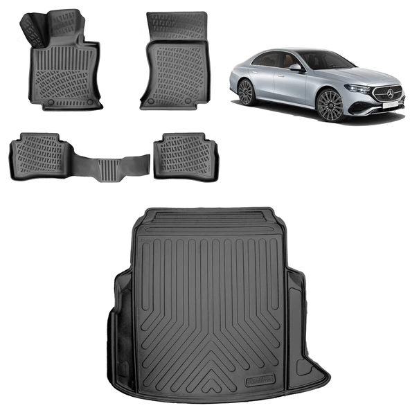 Rizline Mercedes E Serisi W214 2023 Sonrası 3D Paspas ve Bagaj Havuzu ürün görseli 1