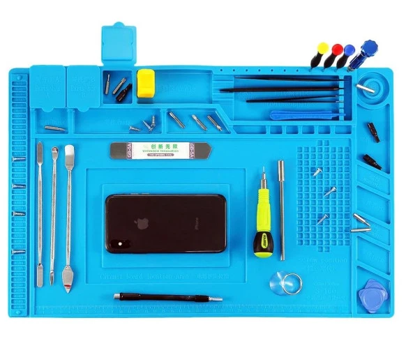 Silikon Çalışma Tamir Pedi S160 450x300mm Isıya Dayanıklı Manyetikli ürün görseli 1
