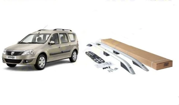NİKEN Dacia logan tavan çıtası port bagaj taşıyıcı gri 2004 / 2012 ürün görseli 1