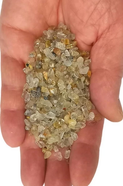 50 Gram Minik Altın Rutil Kuvars Kırıktaş Deliksiz Parçalar 551 ürün görseli 1
