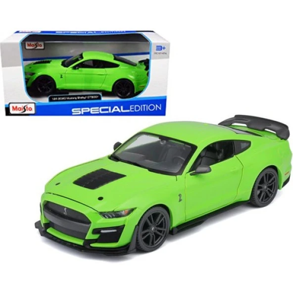 Maisto 2020 Ford Mustang Shelby GT500 Yeşil 1:24 Model Araba ürün görseli 1
