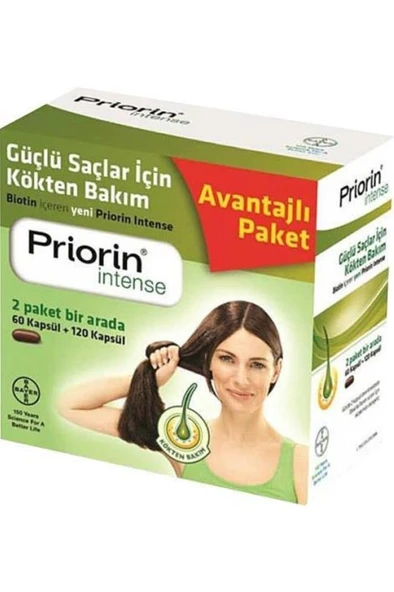 Priorin Intense 60 + 120 Saç Dökülmesini Önleyici Kapsül ürün görseli 1