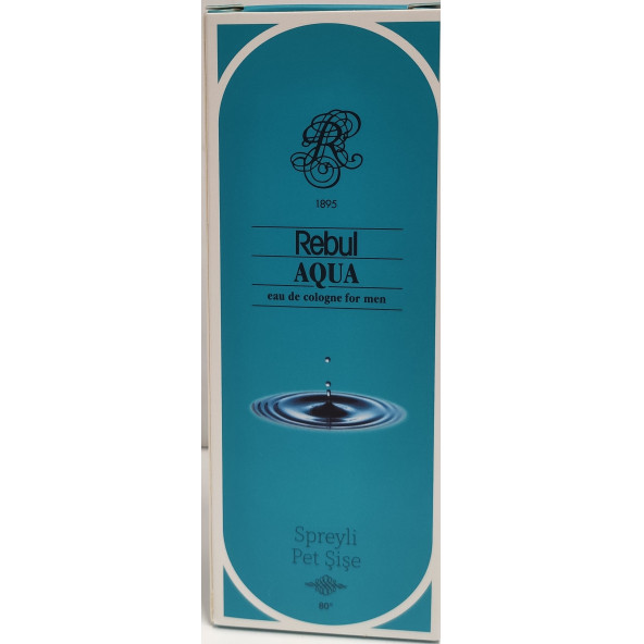 REBUL AQUA KOLONYA PET SPREYLİ ŞİŞE 125ML ürün görseli 1