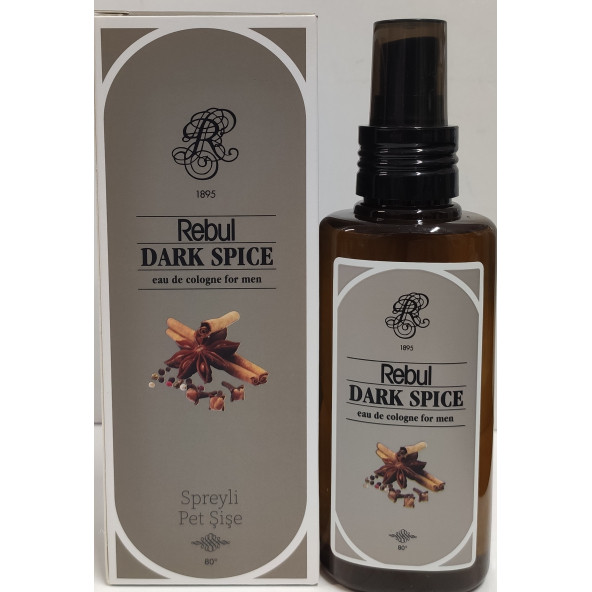 REBUL DARK SPICE KOLONYA PET SPREYLİ ŞİŞE 125ML ürün görseli 1