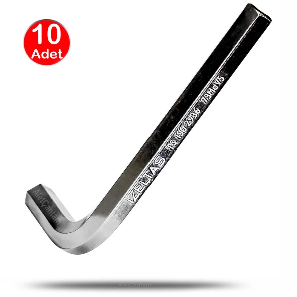 İzeltaş Alyan Anahtar Altı Köşe Allen 2 mm - 10 Adet ürün görseli 1