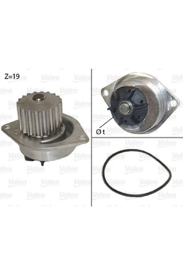 506714 Devırdaım (su Pompası) P206 P207 P307 C1 C2 C3 (ı Iı Iı) C3 Plurıel Xsara Iı Dv4td (1,4 Hdı 8 ürün görseli 1