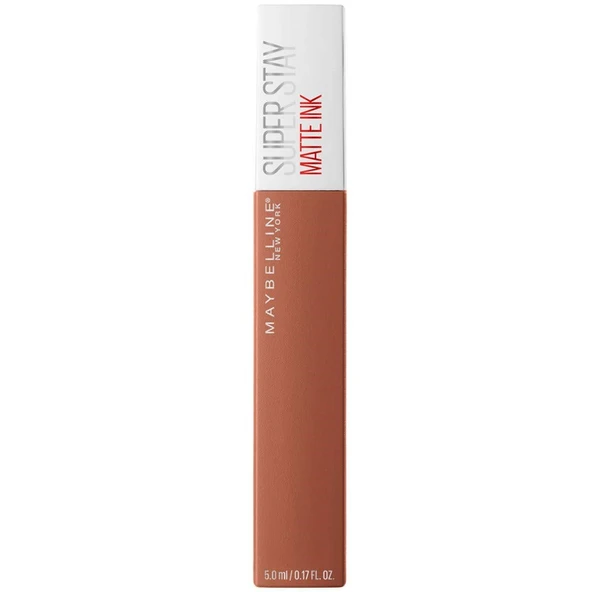 Maybelline New York Super Stay Matte Ink Likit Mat Ruj, 75 Fighter, Kahverengi, 5 ml ürün görseli 1