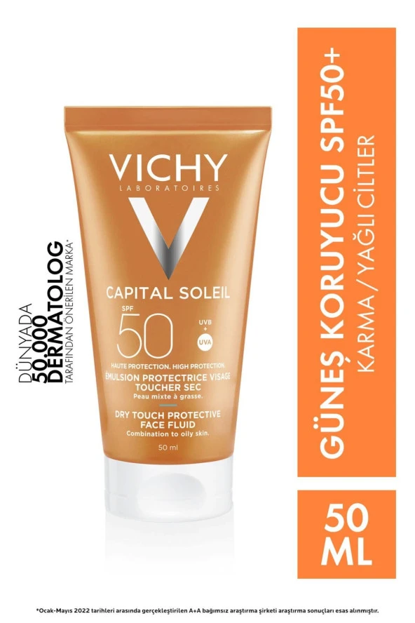 Ideal Soleil Karma Ve Yağlı Cilt Spf50 Güneş Koruyucu Emülsiyon 50ml ürün görseli 1