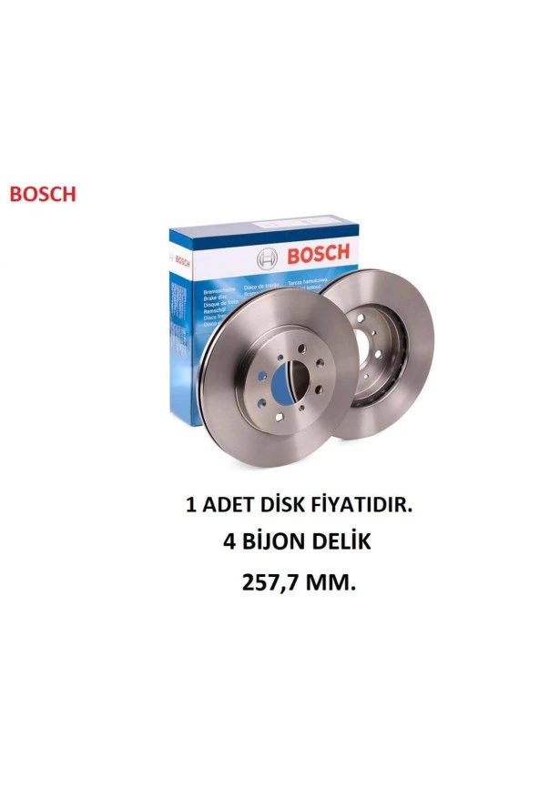 ÖN FREN DİSKİ HONDA FİT JAZZ 2-3 1.2 1.4 CİTY 001 SONRASI HAVALI 45251-SAA-G50 0986479594 1 ADET ürün görseli 1