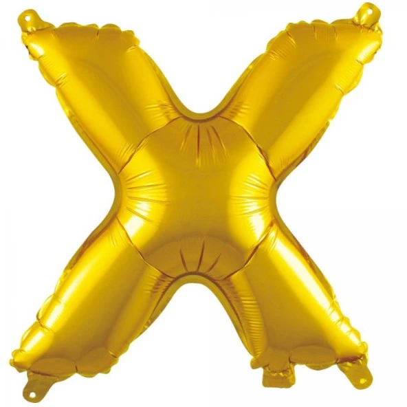 X Harf Altın Folyo Balon 40 inc 100 cm ürün görseli 1