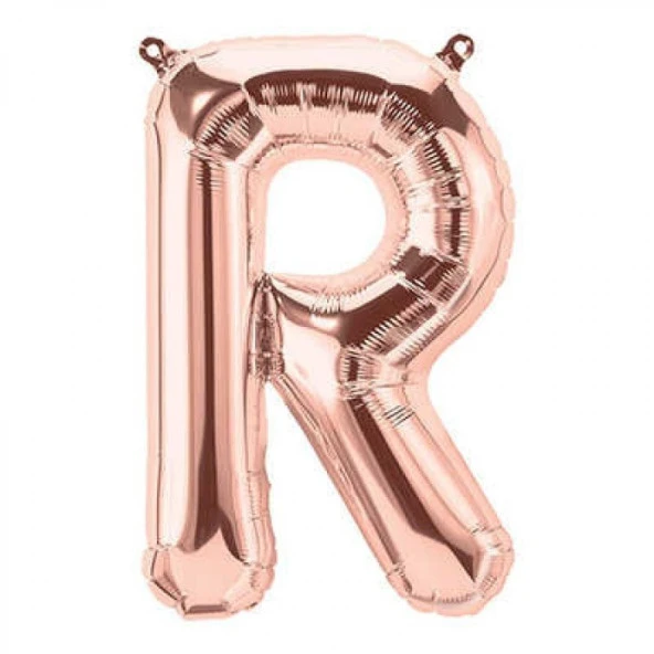 R Harf Rose Gold Folyo Balon 40 inc 100 cm ürün görseli 1