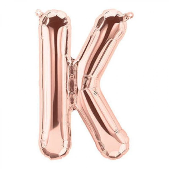 K Harf Rose Gold Folyo Balon 40 inc 100 cm ürün görseli 1
