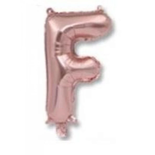 F Harf Rose Gold Folyo Balon 40 inc 100 cm ürün görseli 1