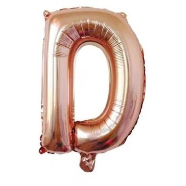 D Harf Rose Gold Folyo Balon 40 inc 100 cm ürün görseli 1