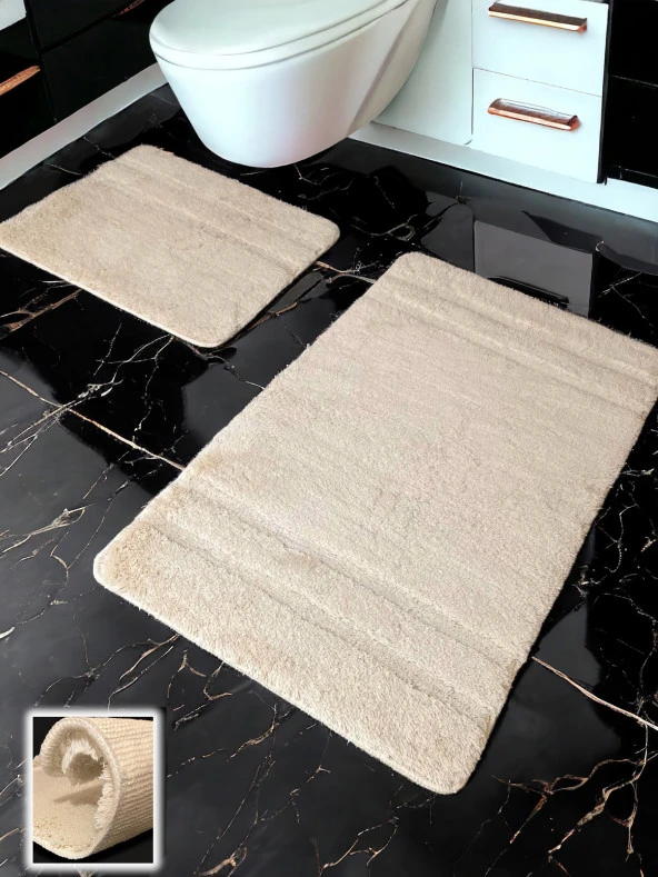 Salzach Taş 2li Banyo Paspası (60x100 50x60 cm) ürün görseli 1