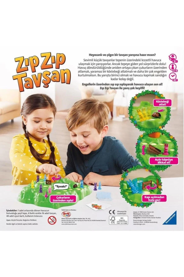 Zıp Zıp Tavşan Kutu Oyunu - Resim 2