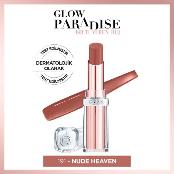 L'oréal Paris Glow Paradise Balm-In-Lipstick - Işıltı Veren Ruj 191 Nude Heaven ürün görseli 1