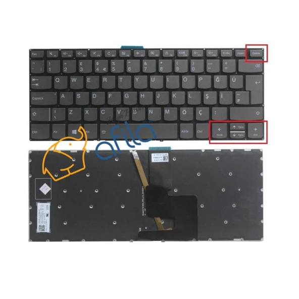 Lenovo ideaPad 330-14AST Notebook Klavyesi Siyah TR ışıklı / Ver.2 ürün görseli 1