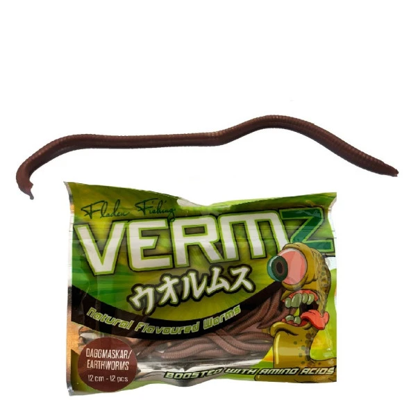 Fladen Vermz Solucan 12cm Lrf Silikon Yem 12'li Paket ürün görseli 1