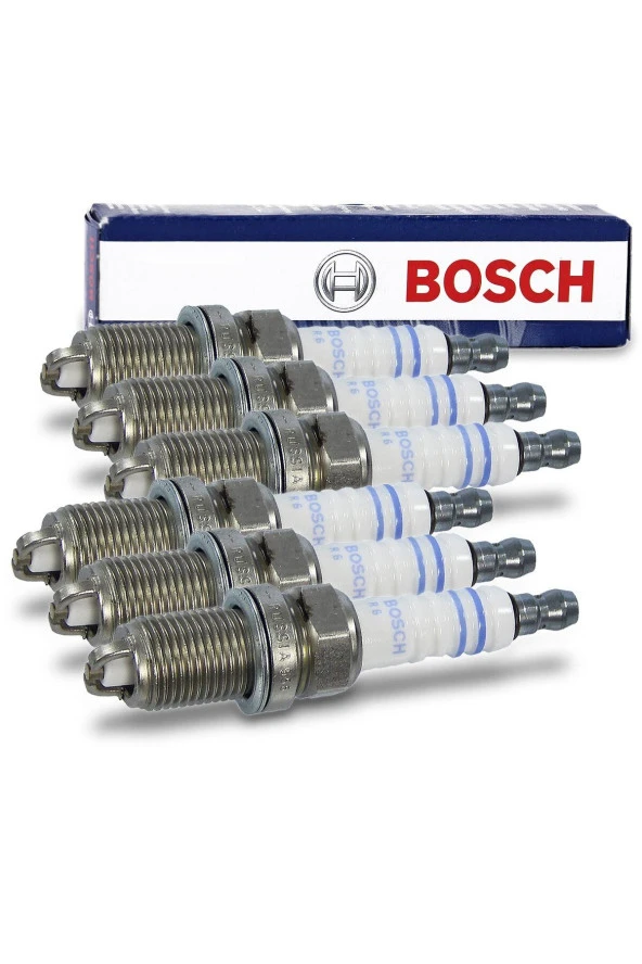 Bosch BMW Z3 2.8i Ateşleme Buji Takım 6 adet ÇİFT TIRNAK 1996 1997 1998 1999 2000 2001 2002 2003 BOSCH M52 ürün görseli 1