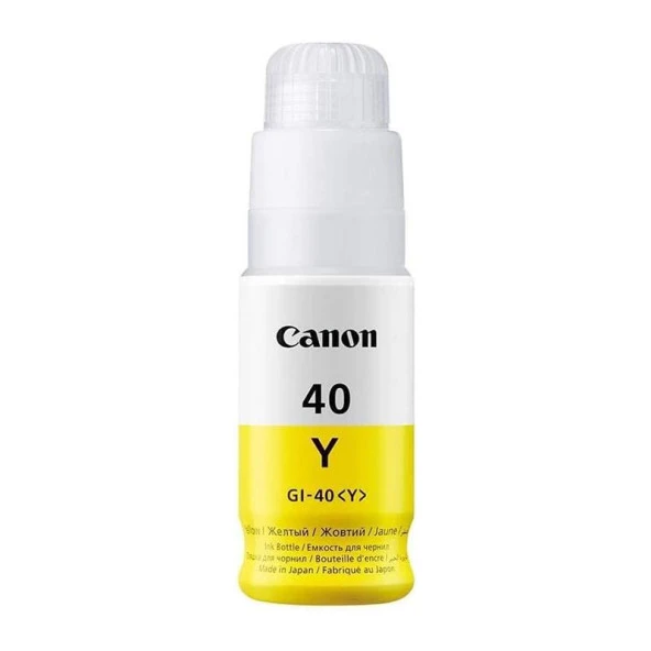 Canon GI-40Y Mürekkep Orj. - G5040, G6040 Yellow (70ml) ürün görseli 1