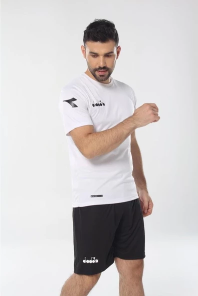 Diadora Deliss - Siyah Fermuar Cepli Likralı Erkek Şort - 60ŞRT02 ürün görseli 1