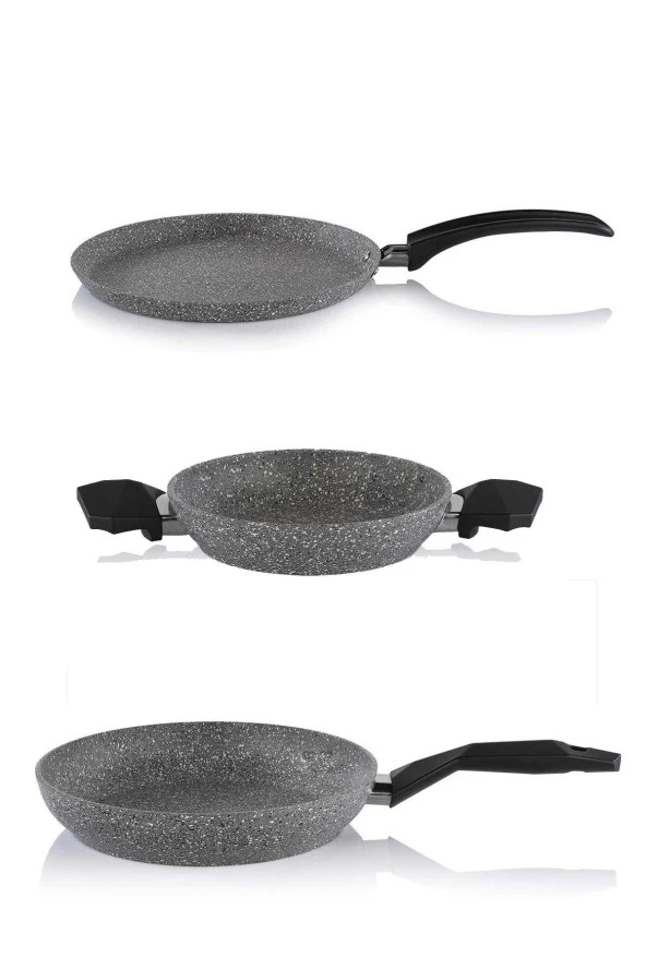 Schafer 24 CM Granit Tava 22 CM Sahan ve Krep Tavası ürün görseli 1