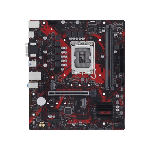 ASUS EX-B760M-V5 INTEL B760 LGA1700 Soket 8000MHz DDR5 mATX Anakart ürün görseli 1