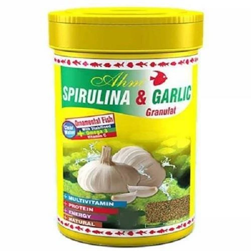 Ahm Spirulina Garlic Sarımsaklı Balık Yemi 100 ml ürün görseli 1