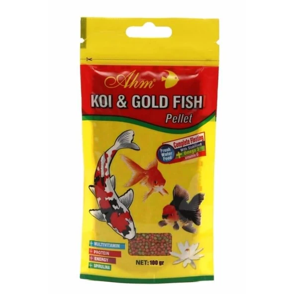 Ahm Koi Goldfish Pellet Balık Yemi 100 gr ürün görseli 1
