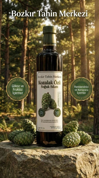 Bozkır Tahin Merkezi Kozalak Özü 700gr (suğuk sıkım& glikoz içermez) ürün görseli 1