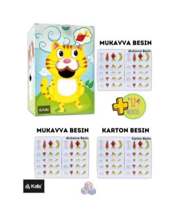 KOLİX Doyur Beni Hayvanlar Kutu Seti Etkinlik Kutusu Oluklu Mukavva Eğitici Oyuncak SET Kutu ürün görseli 1
