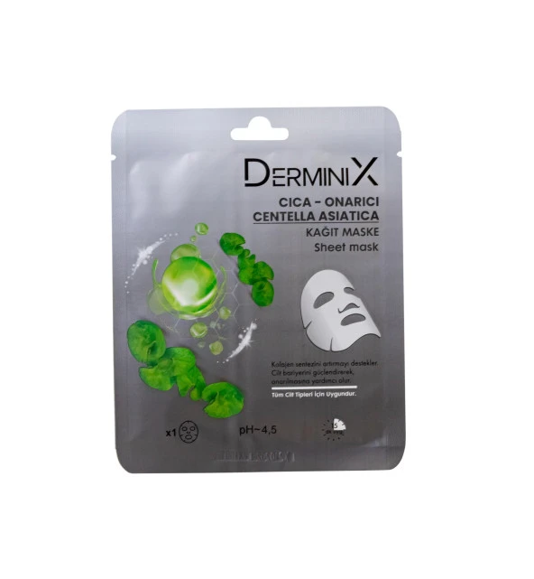 Derminix Cica Onarıcı Kağıt Maske - Resim 4