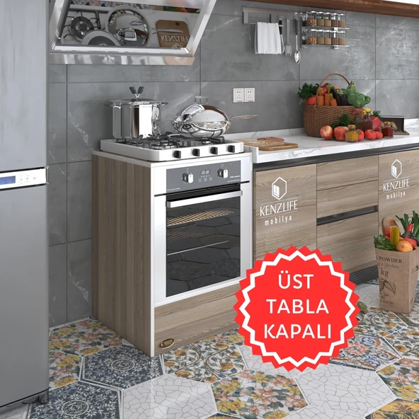 Kenzlife ankastre modülü kabini neon crd fırın ocak dolabı sabit tabla ürün görseli 1