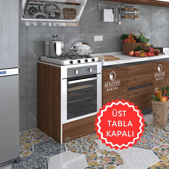 Kenzlife ankastre modülü kabini neon cvz fırın ocak dolabı sabit tabla ürün görseli 1