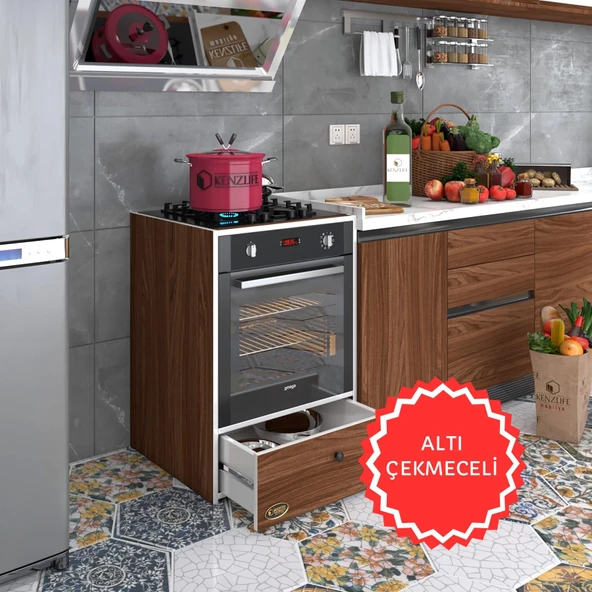 Kenzlife ankastre modülü kabini lityum cvz fırın ocak dolabı çekmeceli ürün görseli 1